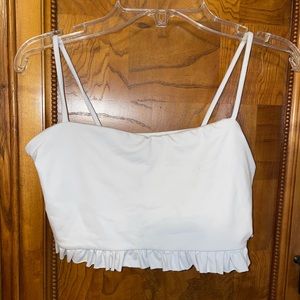white crop top